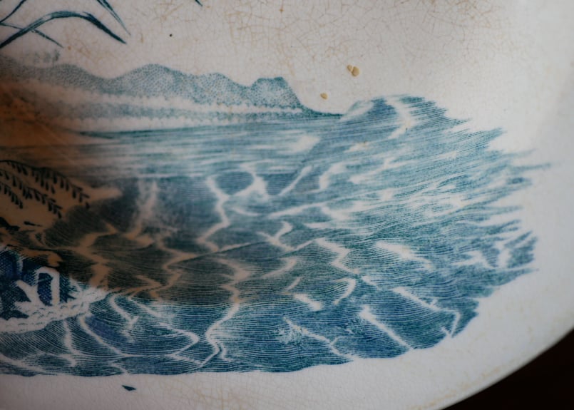 フランス アンティーク　ツバメ　鳥　プレート　平皿 フランス アンティーク ツバメ 鳥 プレート 平皿 no.5 ツバメ