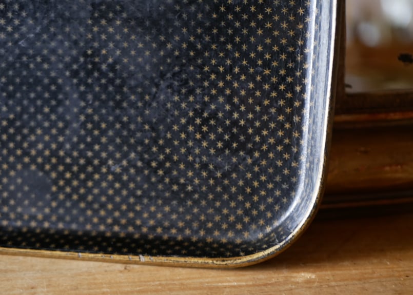 フランスアンティーク パピエマシェ レターラック ナポレオン三世 パピエマルシェ ナポレオン三世 パピエマシェ トレイ フランスアンティーク