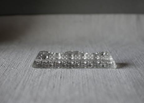 カトラリーレスト　クリスタルガラス　フランスアンティーク　アンティークのある暮らし