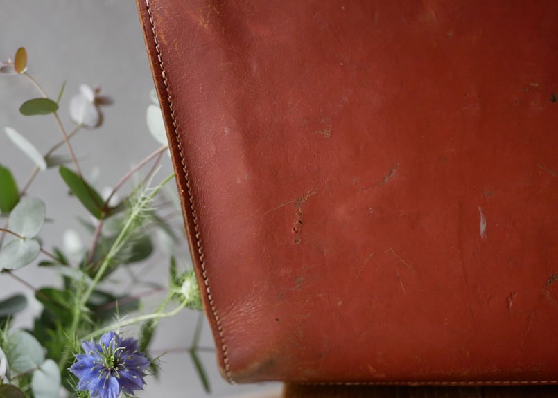 PARISの古いレザーバッグ フランスアンティーク | mamantique