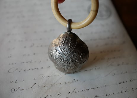 sterling silver baby rattle