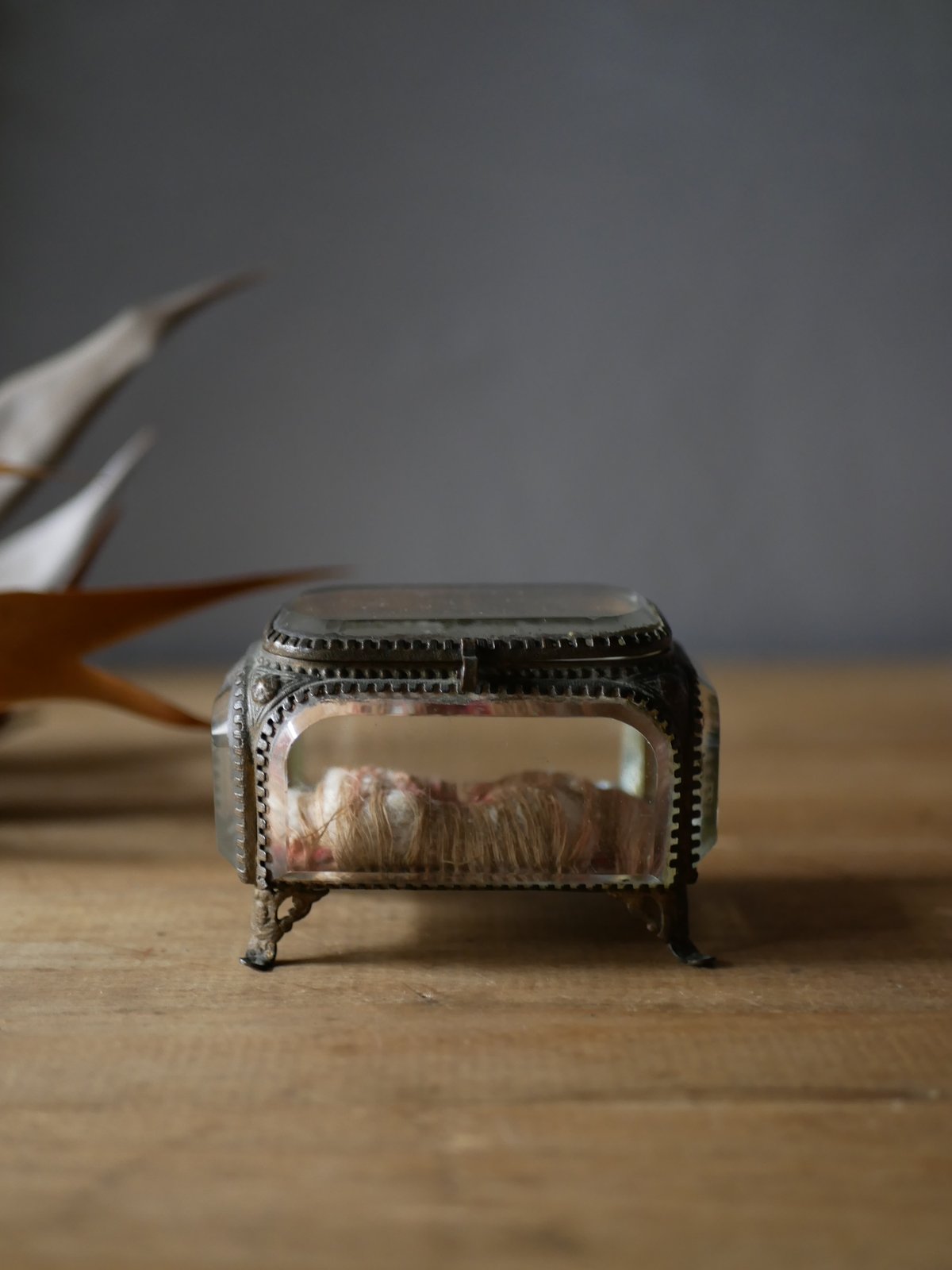 vintage box ✵ エッフェル塔 * 硝子の ジュエリーボックス vintage