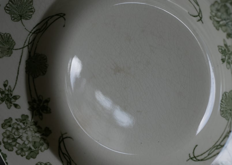 サルグミンヌ ゼラニウムシリーズ 深皿 フランスアンティーク