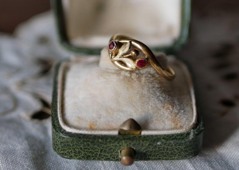 宿り木の指輪 フランスアンティーク ヤドリギ リング ジュエリー