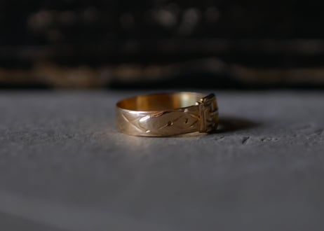 K18 Belt Buckle ring, FRANCE