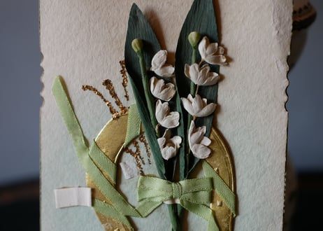 muguet bouquet, card
