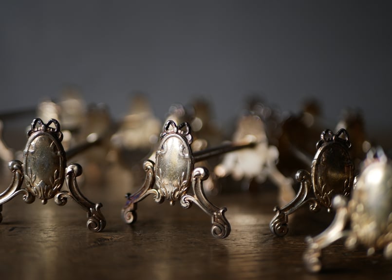 カトラリーレスト リボン フランスアンティーク アンティークのある