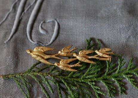 swallows  brooch