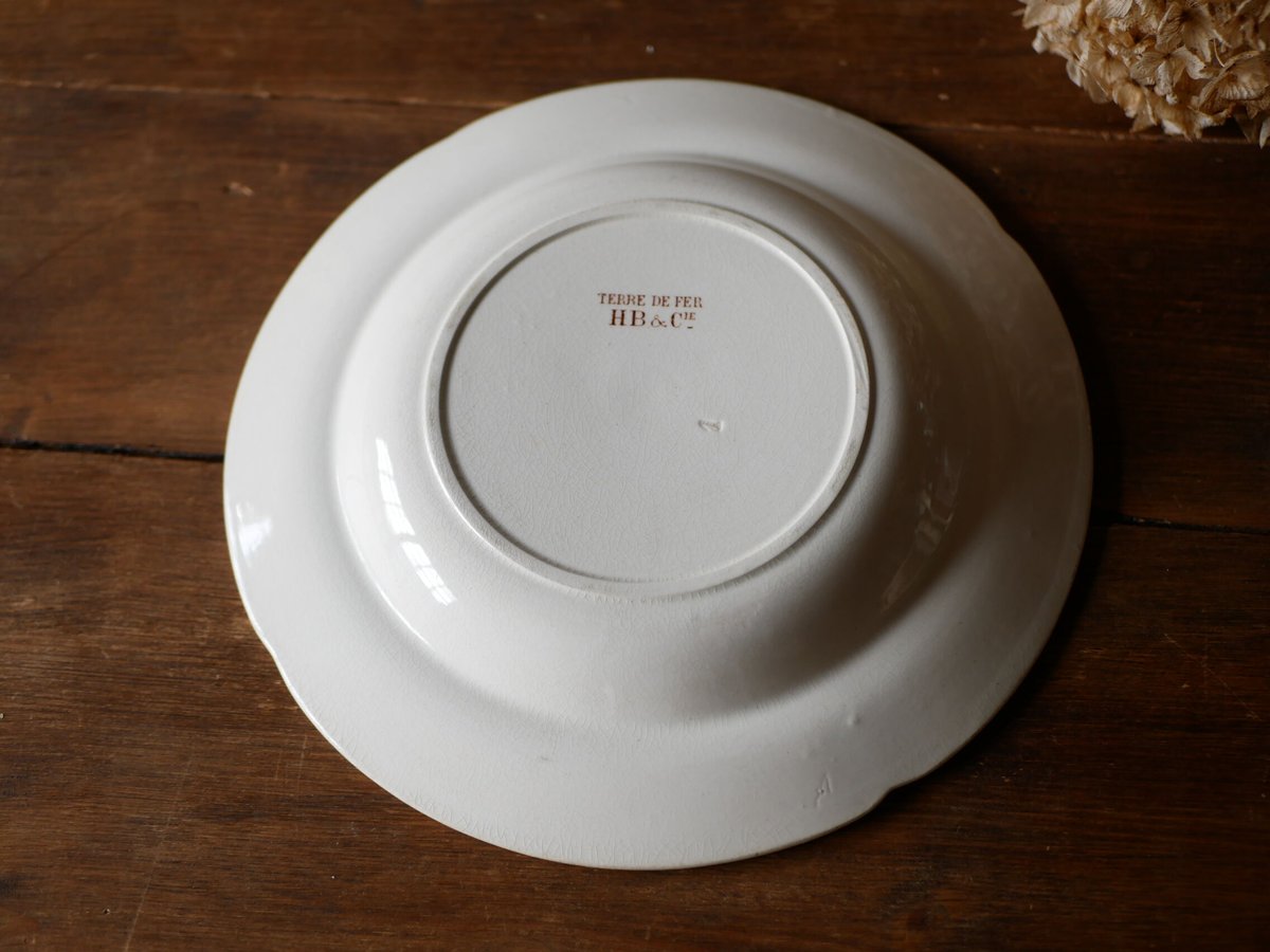 フランスアンティーク アンティークプレート ブロカント TERRE