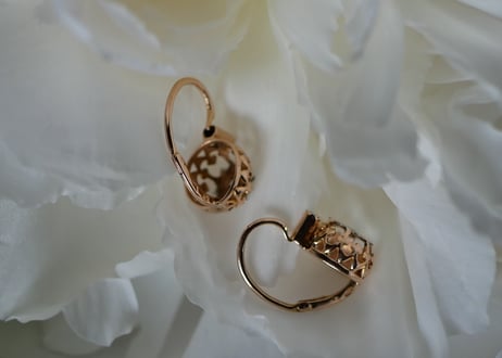 FE-06 Natural Diamond K18 PG Earrings