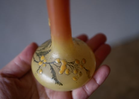 mimosa フラワーベース　花器　花生け　フランスアンティーク　ミモザ　アンティークのある暮らし