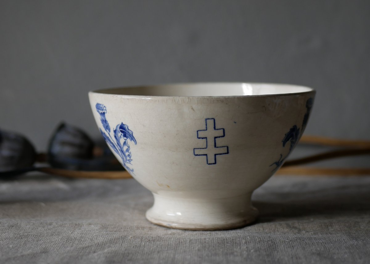 レア✨リュネヴィル　ロレーヌ　十字　カフェオレボウル　フランス　アンティーク fit=scale-down,w=1200
