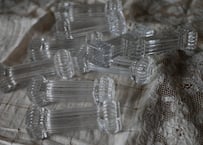ガラスのカトラリーレスト　フランスアンティーク　ヴィンテージ　ブロカントのある暮らし