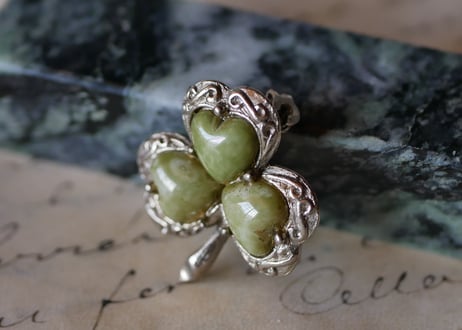 vintage Brooch shamrock