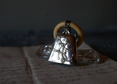 silver baby rattle【御予約品】