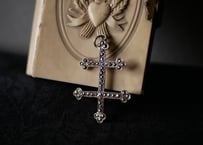 ロレーヌ十字　フランスアンティーク　マルカジット　純銀　シルバーアクセサリー