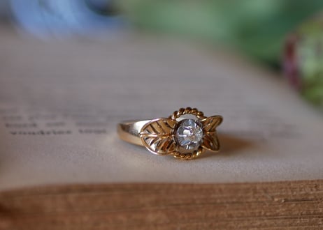 【お取り置き RESERVED】FR-23 antique RING 18K, Ruban
