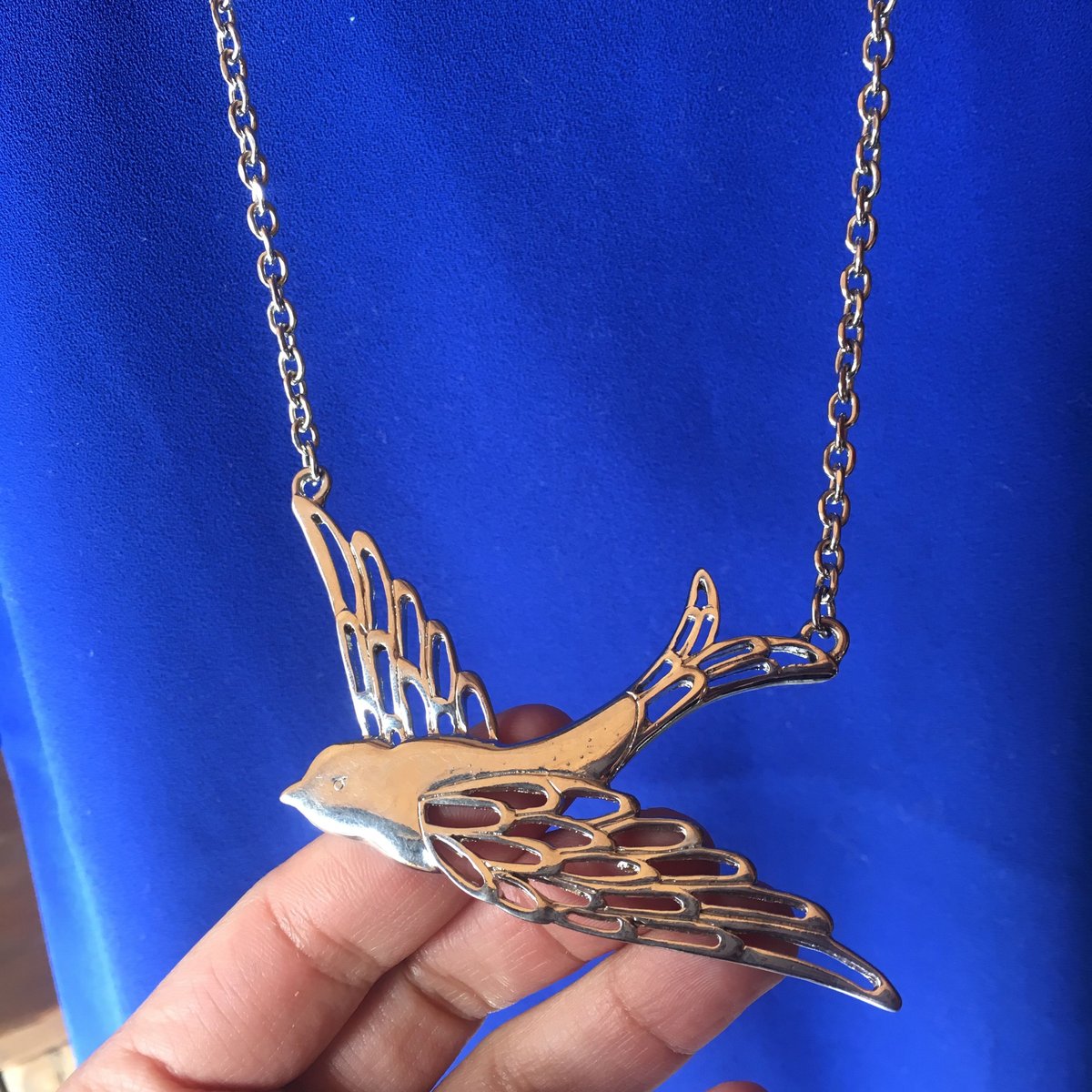 フランスアンティーク ペンダントトップ・つばめ フランスアンティーク