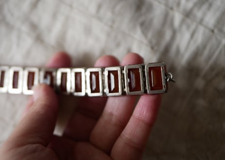 カーネリアン　ヴィンテージブレスレット　ヴィンテージアクセサリー　アンティーク　ブロカント
