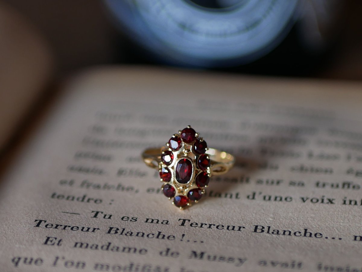 22金 k22 アンティーク リング ガーネット 22金 k22 アンティーク リング ガーネット