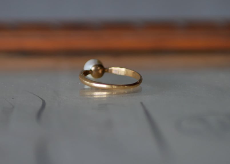 一粒パール フランスアンティーク 指輪 リング | mamantique