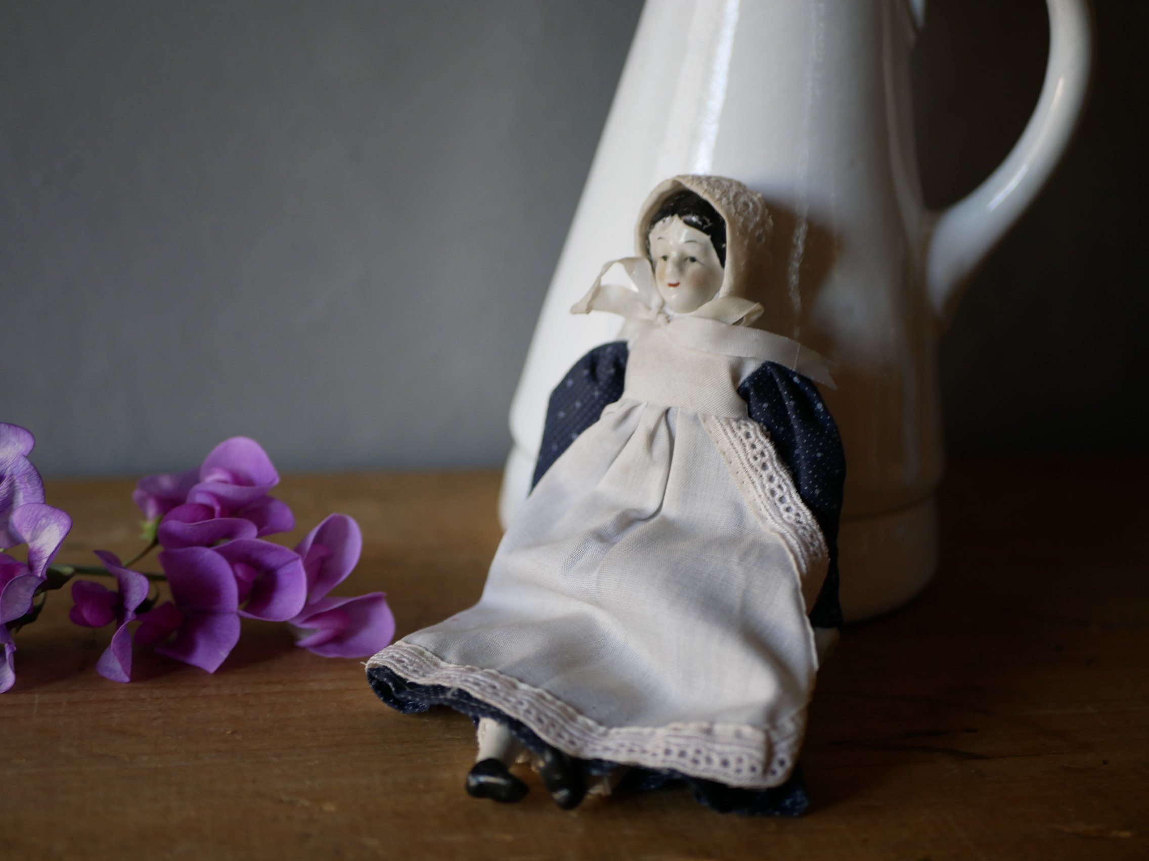 M*i様 19世紀　チャイナヘッドドール　アンティーク　ドイツ製 陶器人形 白ド original