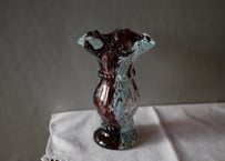 クリシー　フラワーベース　フリル　花瓶　花器　フランスヴィンテージ　ブロカントのある暮らし