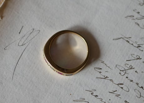 【御予約品】FR-20  Colorful Ring , K18 french ring