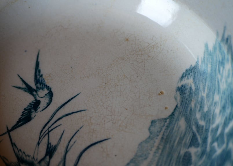 no.5 ツバメ アンティークプレート フランスアンティーク つばめ