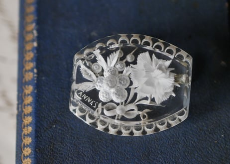 Lucite brooch