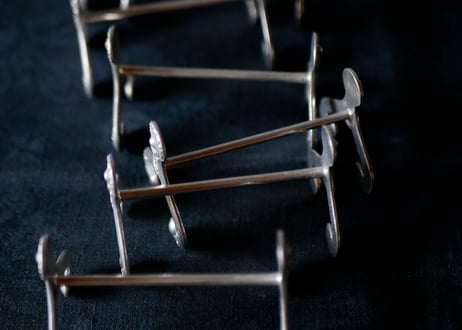 ペア　カトラリーレスト　シルバープレート　フランスアンティーク　ブロカントのある暮らし