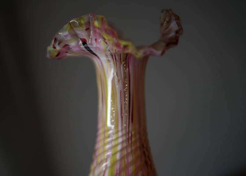 クリシー 花瓶 フラワーベース ピンクベース フランスヴィンテージ