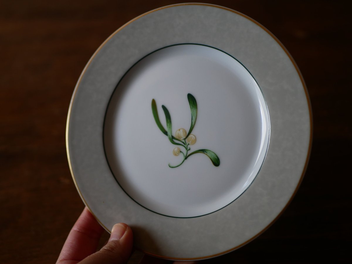 STOCK→1 フランス LIMOGES リモージュ 宿り木 プレート | mamantique