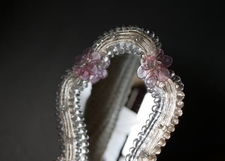 murano ムラーノガラス　スタンドミラー　アンティークのある暮らし　ブロカント