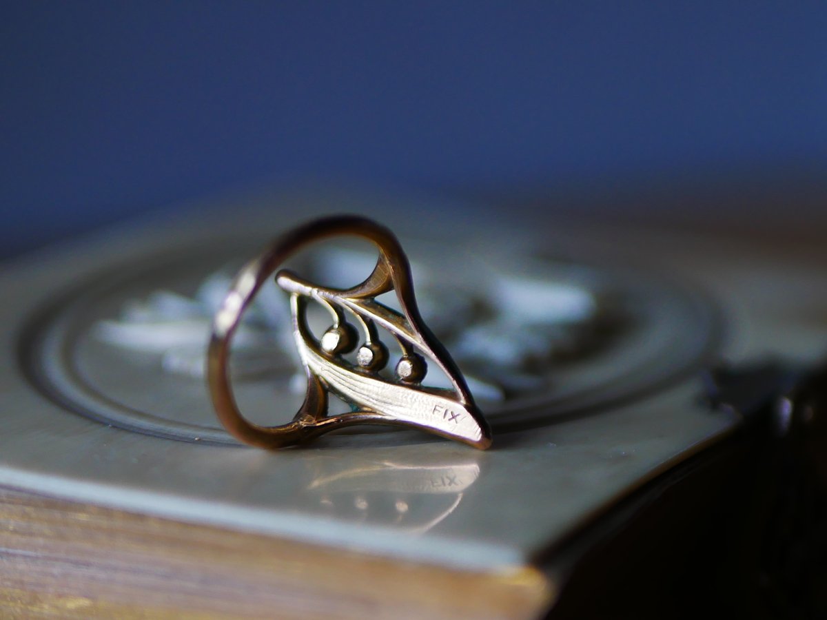 FIX フランスアンティーク 鈴蘭モチーフ すずらん 指輪 リング