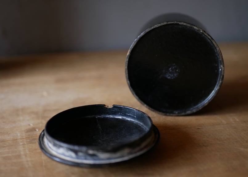 19世紀 フランス アンティーク 黒 パピエ マシェ 箱 小箱 w6cm パピエマシェの小箱 | quelque jour（フランスアンティーク＆ブロカント）