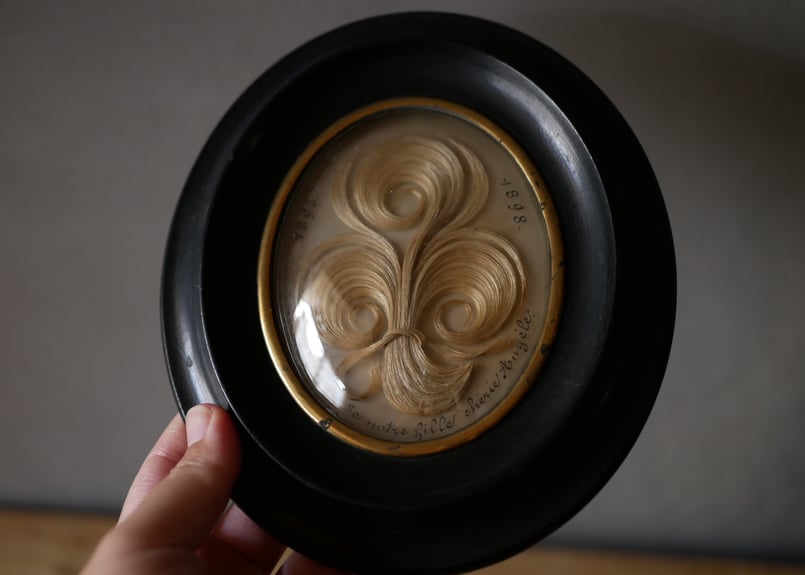 ルリケール ヘアアート 19世紀 フランスアンティーク