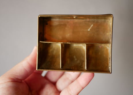 Metal box for stamps
