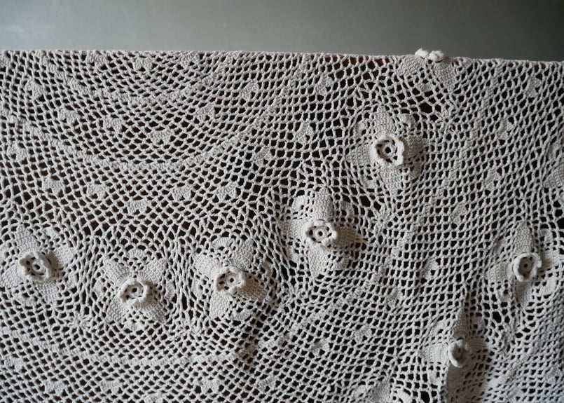 ヴィンテージ クロッシェレース フリークロス アンティークレース