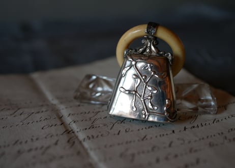 silver baby rattle【御予約品】