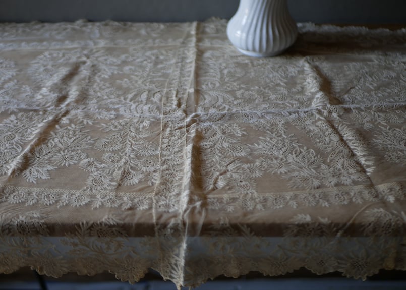アンティークレース テーブルクロス フランスアンティーク