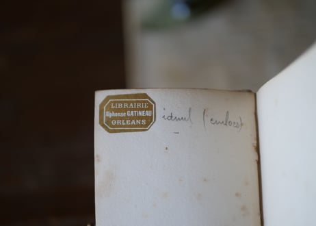 フランスアンティーク　聖書　聖杯　アイボリー