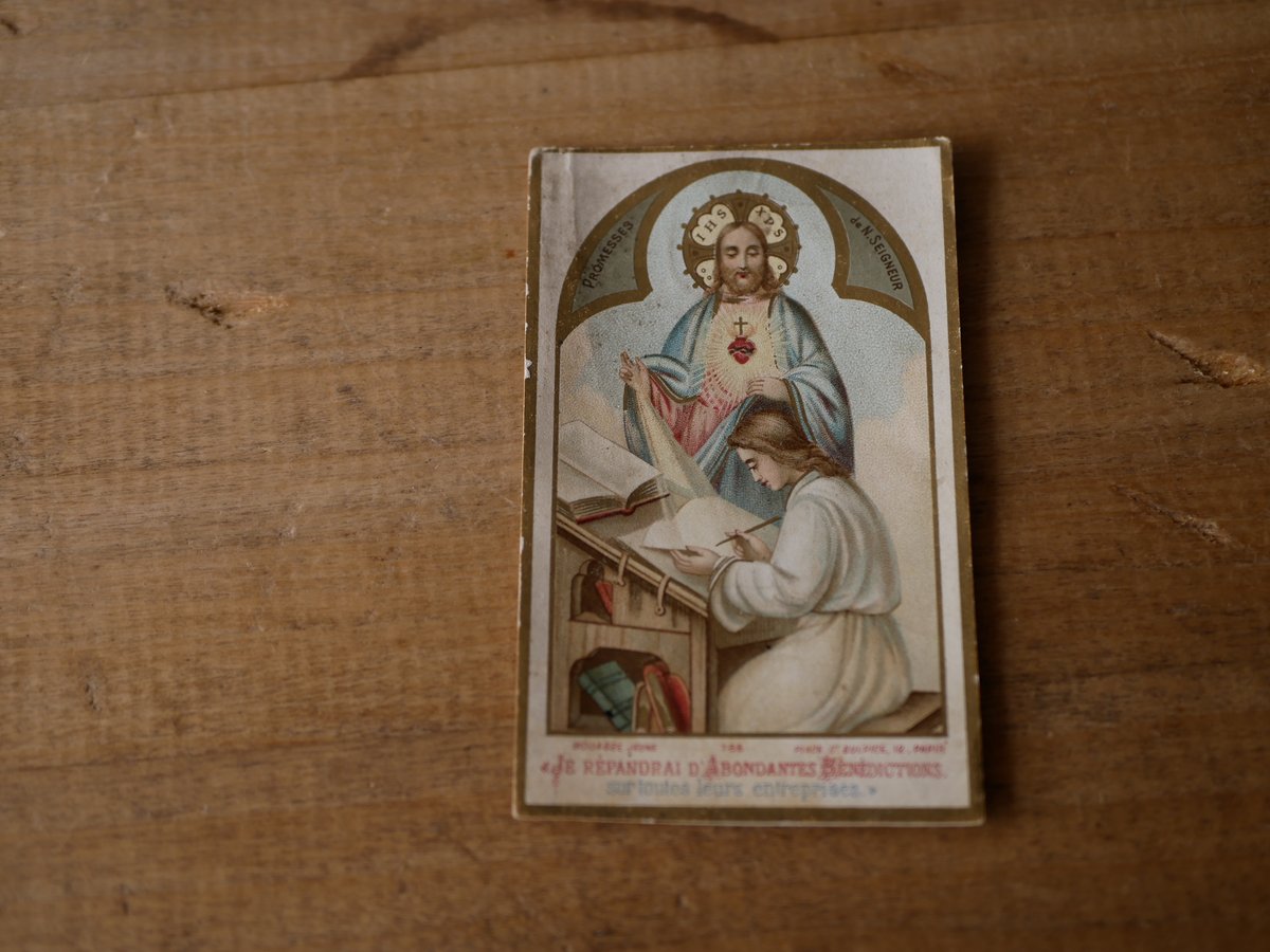 フランス アンティーク 聖書 祈祷書 ミセル ミサ マリア 教会 蚤の市