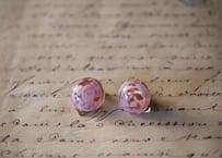 マーブルのイヤリング marble フランスヴィンテージ