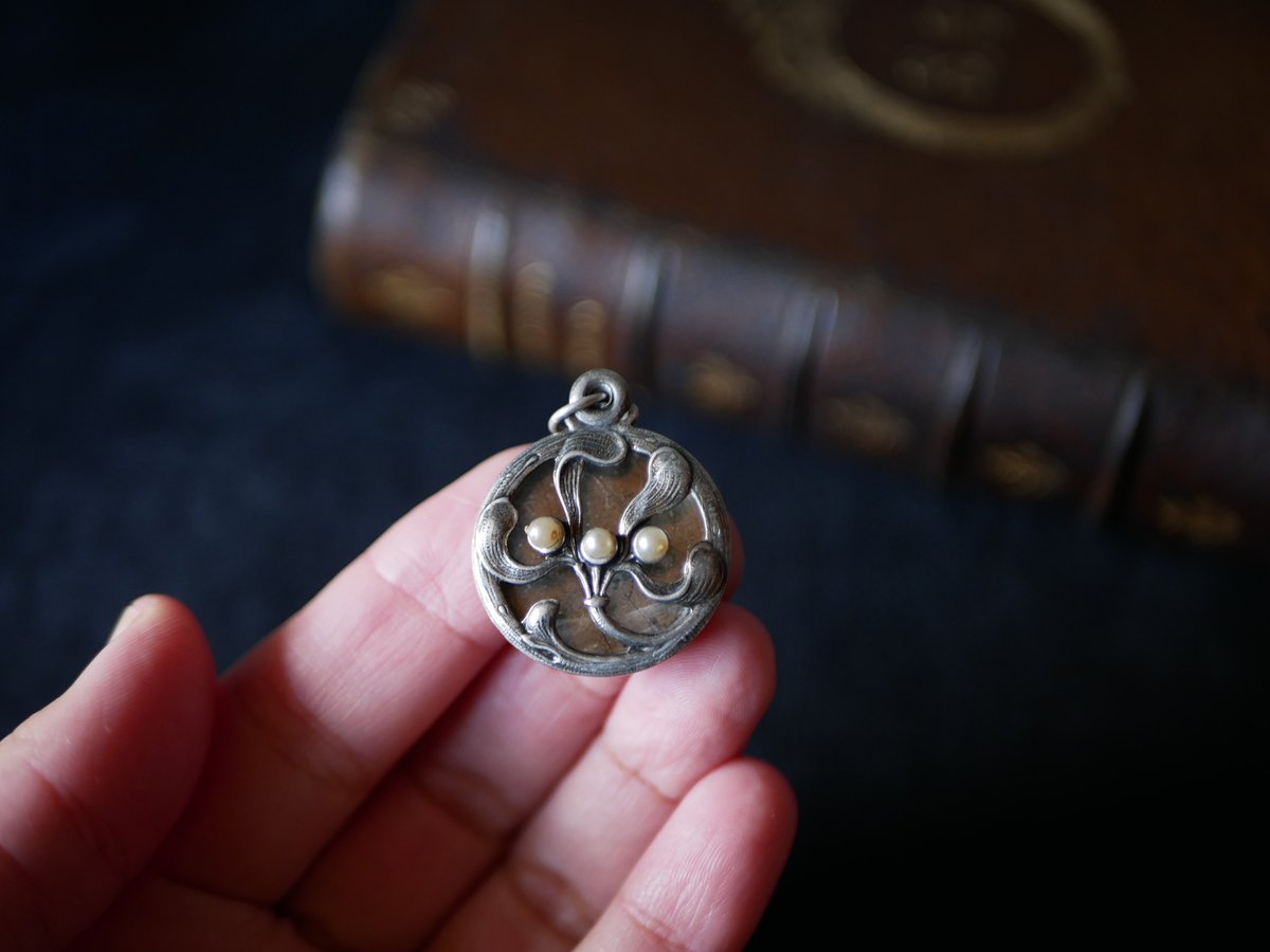 宿り木 ペンダントトップ ヤドリギ フランスアンティーク アンティーク