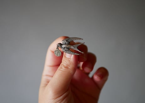 swallow brooch