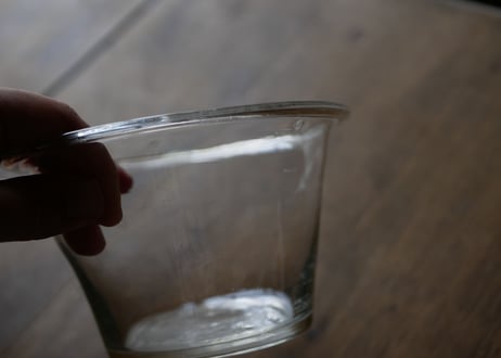ガラスのコンフィチュールポット　大きい方　フランスアンティーク