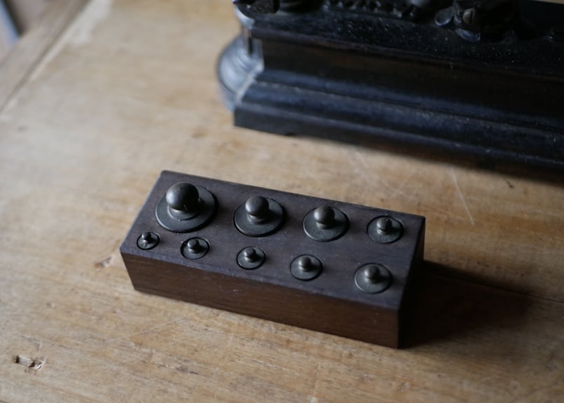 フランスアンティーク 分銅セット 200g アンティークのある暮らし