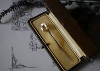 CE-01】サフィレットピアス K18 ピアス チェコ ヨーロッパヴィンテージ