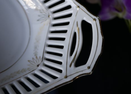 パニエ皿　華やかな器　フランスアンティーク